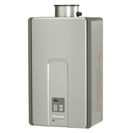 Rinnai HE+ 9.8 GPM 199,000 BTU Propane Gas Interior Tankless Water Heater RL94IP